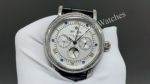 Patek Philippe Grand Complications CH 29-535  Automatic Movement Black  Leather Strap White 42mm Watch